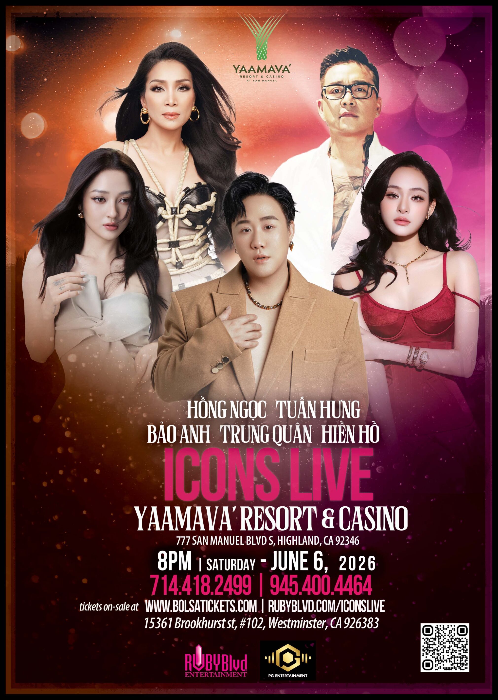 ICONS LIVE - Tickets are available SOOOON - June 06