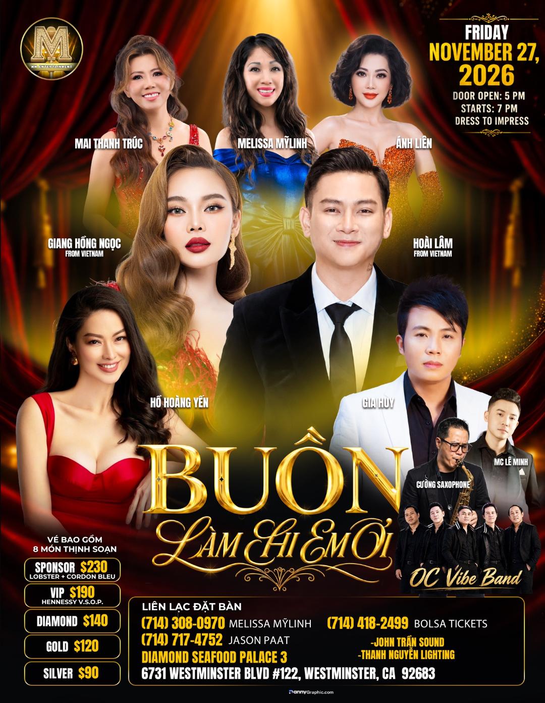 Buon Lam Chi Em Oi - November 2026 - Tickets are available soon