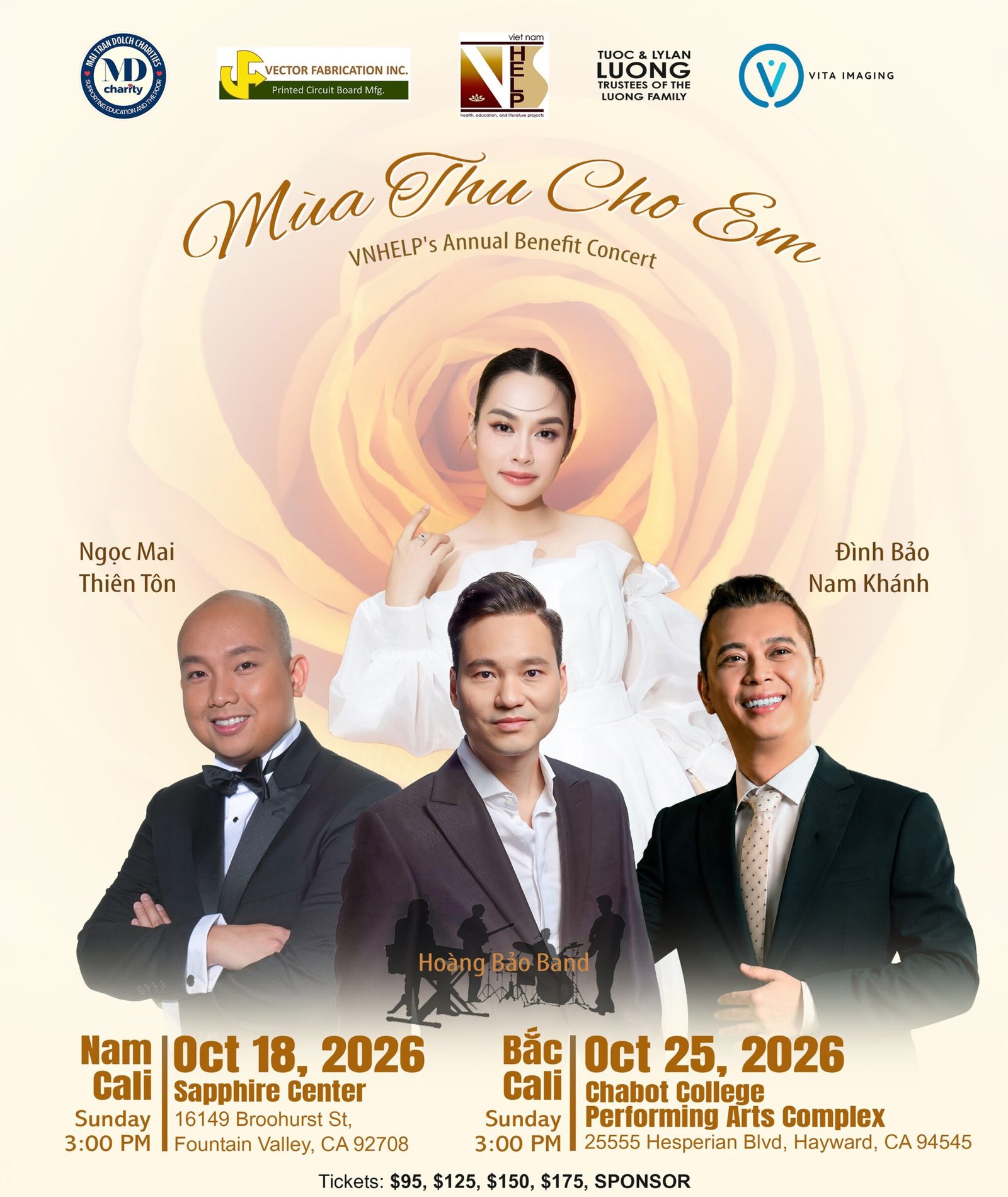 Mua Thu Cho Em - October 18 - Call Bolsa Tickets 714 418 2499 